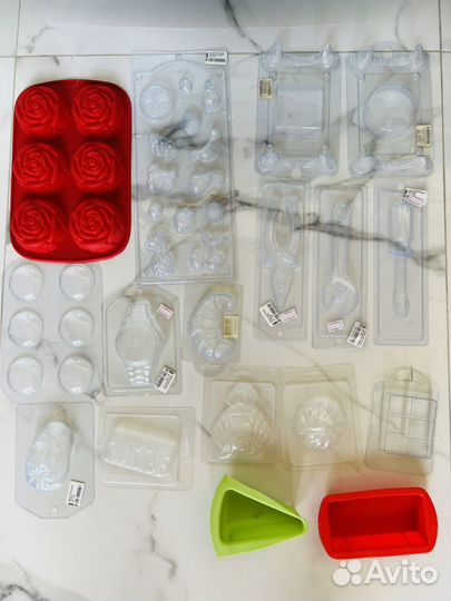 Формы силиконовые для мыла и свечей пластик