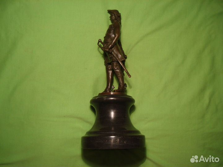 Царь Петр 1 с купюры России 500р 1995г Бронза