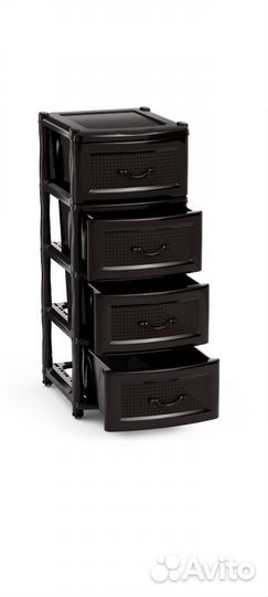 Комод пластиковый новый 4- х секционный