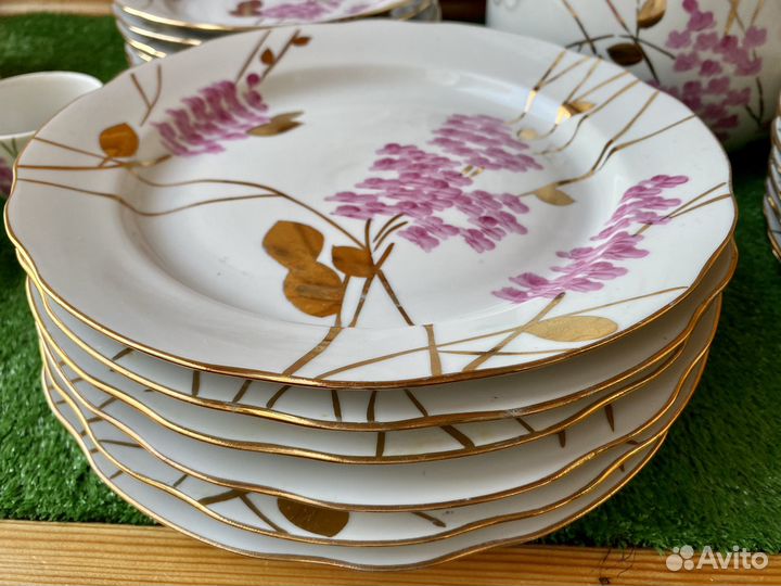 Сервиз столовый Розовая Сирень Дулево