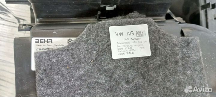 Корпус отопителя печки Volkswagen polo