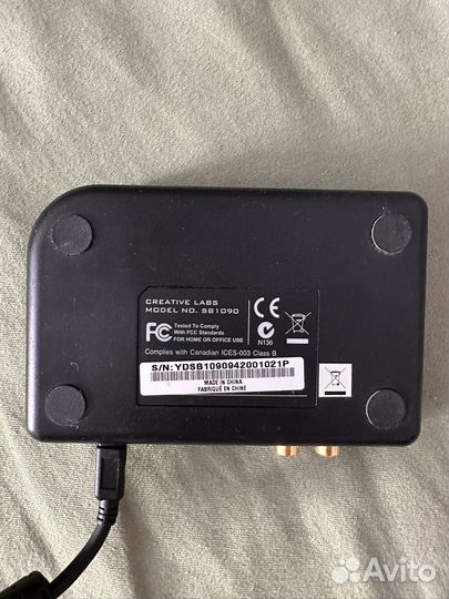 Внешняя звуковая карта Creative labs sb1090