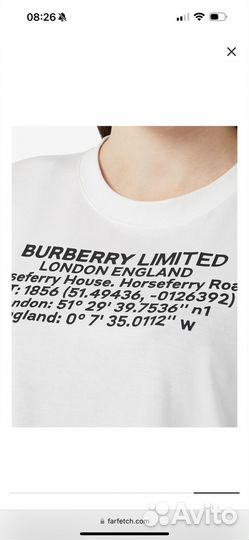 Футболка burberry женская