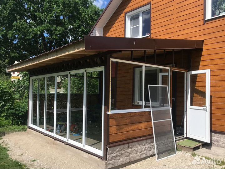 Окна двери на веранду