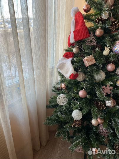 Гирлянда вязаная на новый год