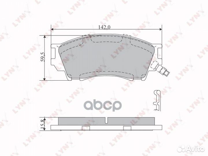 Колодки тормозные дисковые перед BD5114