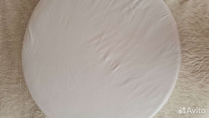 Матрас круглый 75х75+ наматрасник+простынь