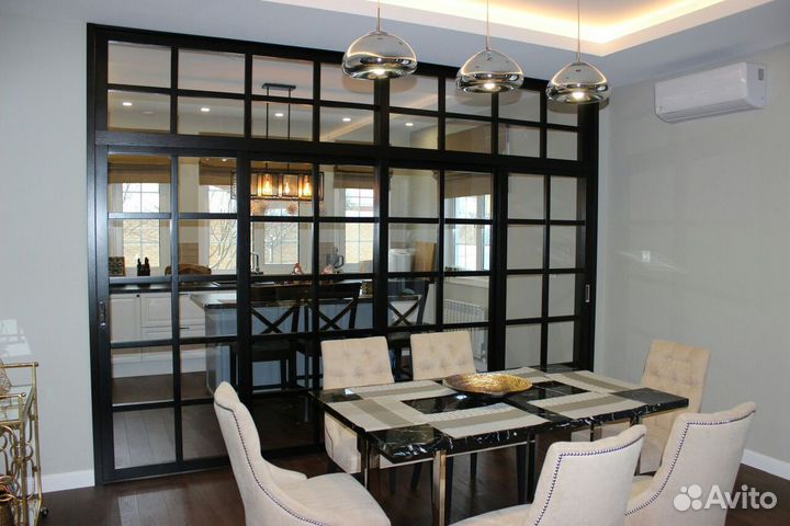 Прегородка в комнату. Двери-купе на заказ. Мебель