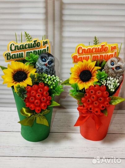 Мыло ручной работы. Букет учителю на выпускной