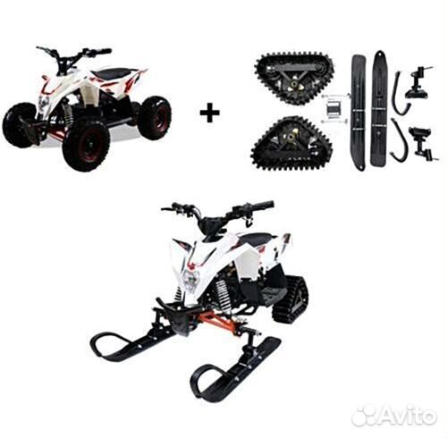 Детский электроснегоход + квадрацикл Gekkon Snow M