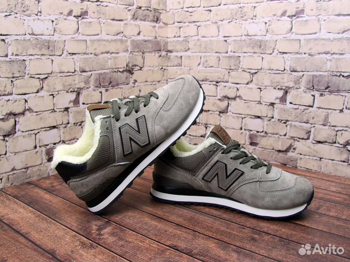 Мужские зимние кроссовки new balance 574