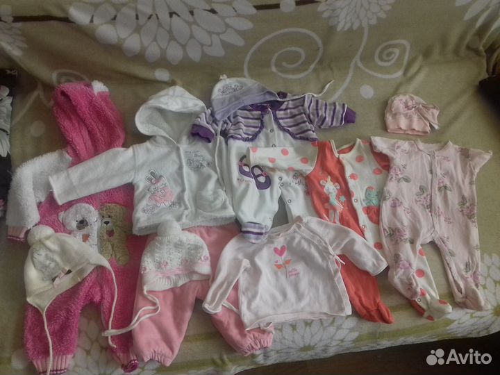 Детская одежда для девочек пакетом 62-74р