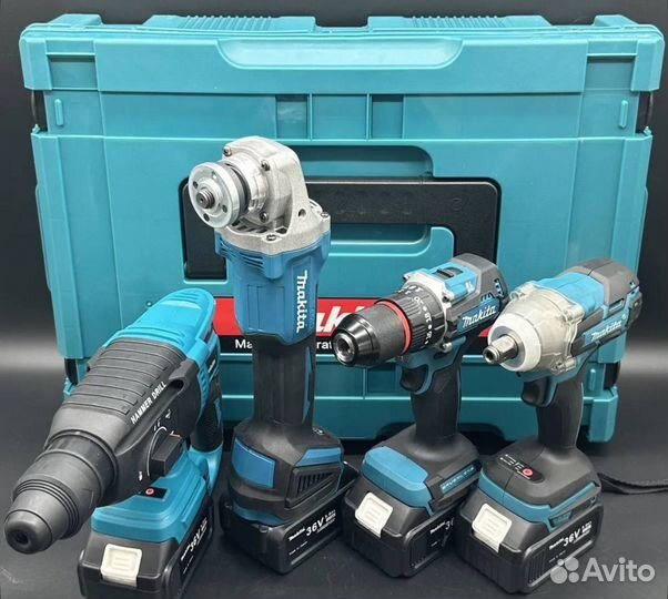 Набор аккумуляторного инструмента 4 в 1