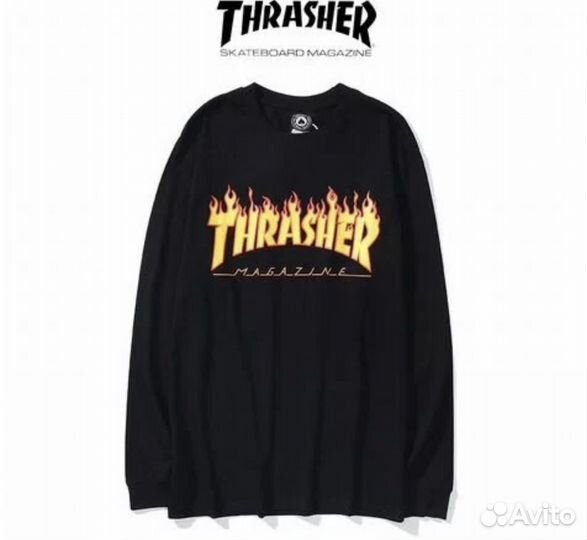 Лонгслив Thrasher + носки Thrasher в подарок