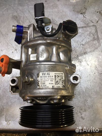 Компрессор кондиционера skoda rapid