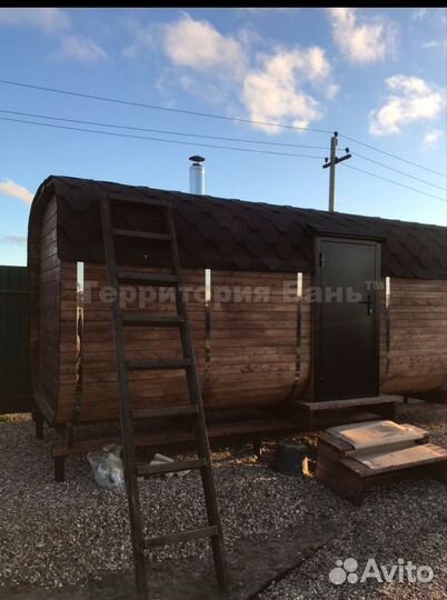 Баня квадро бочка 6м, вип комплектация