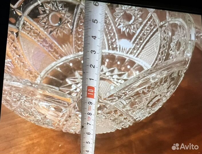 Ваза хрустальная для фруктов