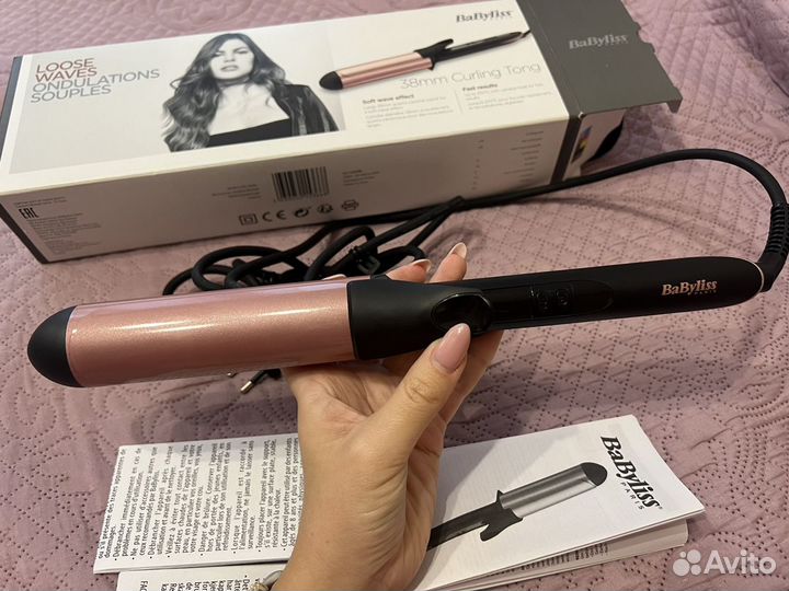 Щипцы для волос BaByliss 38 mm Curling Tong