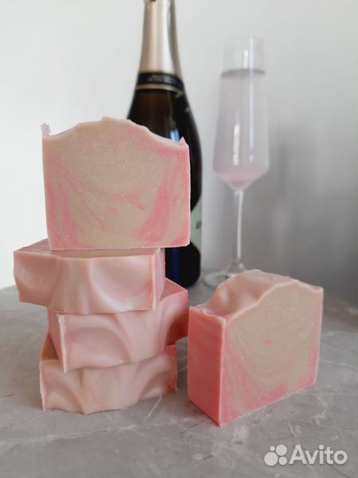 Мыло натуральное на шампанском