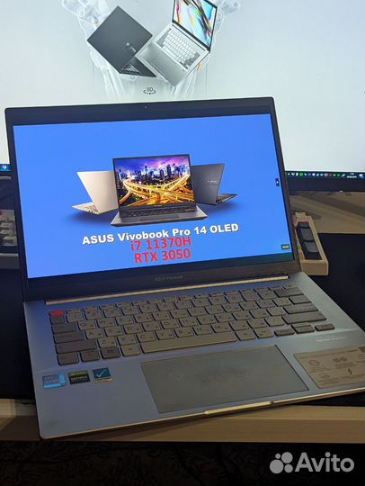 Ноутбук asus vivobook pro 14x oled i7, rtx3050