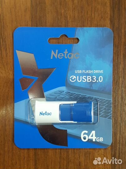 Flash USB 3.0 64gb Netac U182 Blue