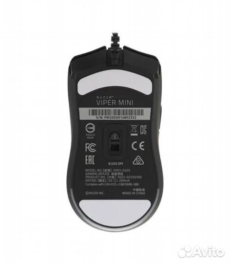 Игровая проводная мышь Razer Viper Mini, черный
