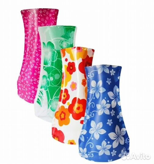 Ваза для цветов складная пластиковая Набор 5 штук