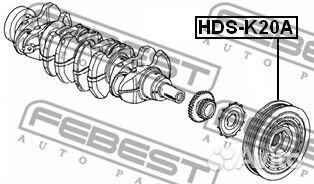 Шкив коленвала K20A/K24A/K20B