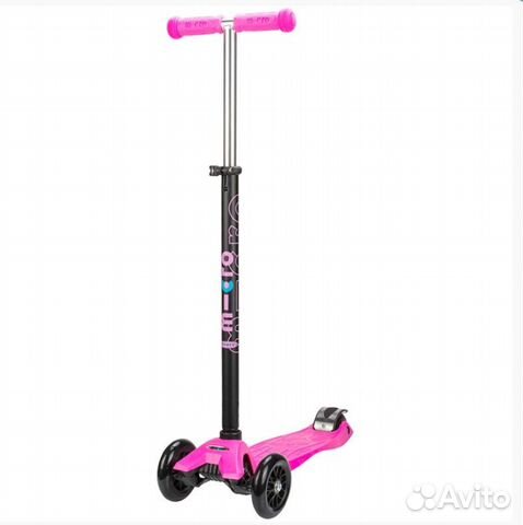 Самокат трехколесный Maxi Micro T-tube pink