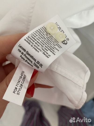 Рубашка Lacoste (оригинал )