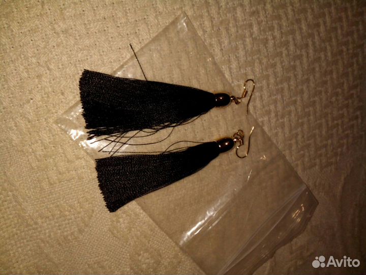 Серьги кисточки