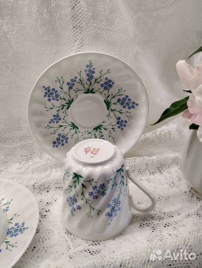 Ваза рубиновый хрусталь,Фарфор лфз