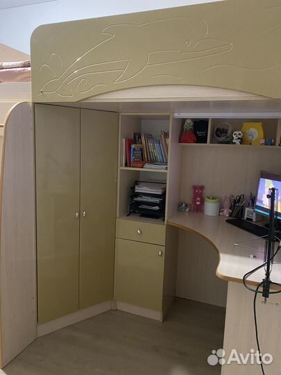 Уголок для школьника с кроватью