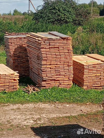 Заборная доска обрезная,необрезная