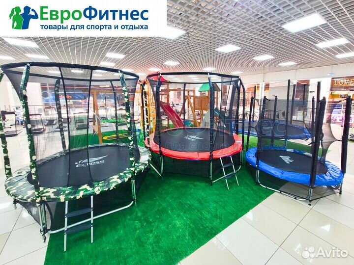 Батут для дачи с сеткой