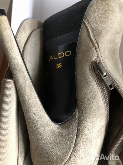 Сапоги ботфорты aldo р.38 натуральная кожа