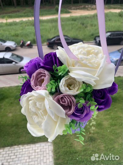 Букет из мыльных цветов