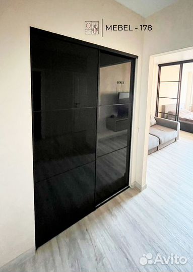 Двери купе для шкафа в профиле slim за 4 дня