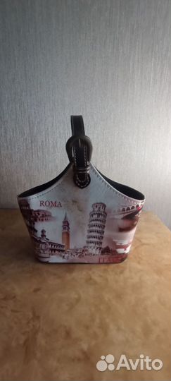 Корзина из искусственной кожи