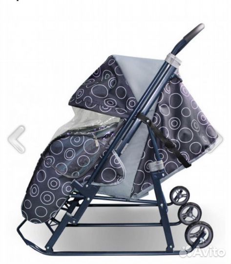 Санки-коляска Галактика Близняшки арт. скб1