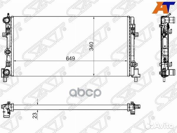 Радиатор Skoda Rapid 12- / Volkswagen Polo 09