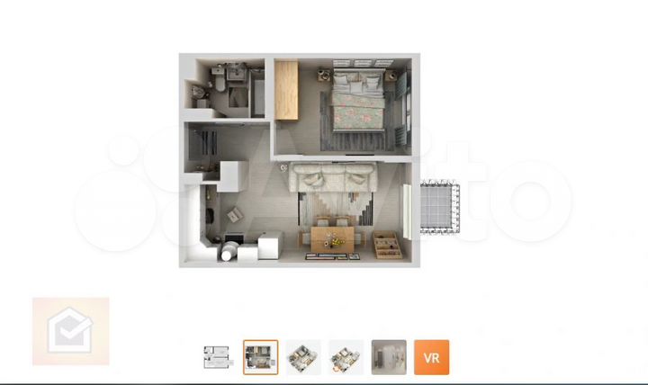 1-к. квартира, 38,1 м², 5/5 эт.