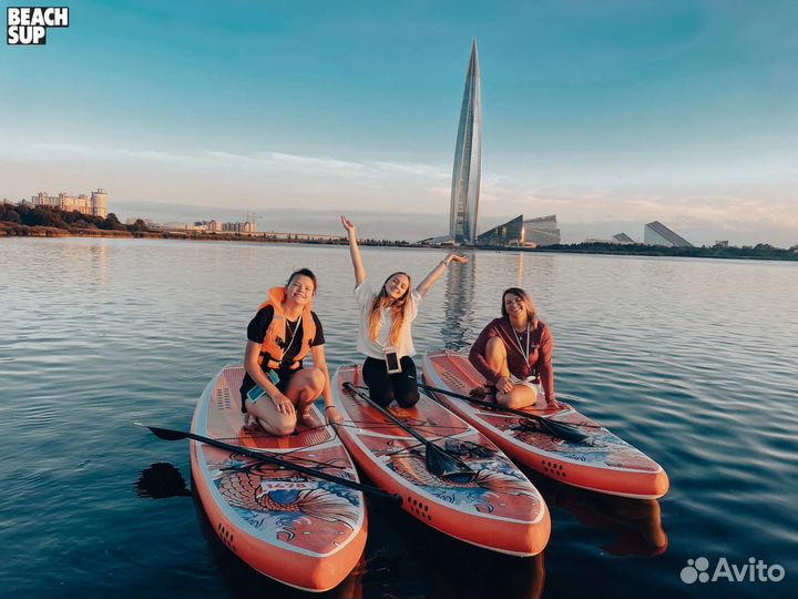 Прогулка на сапах Лахтинский разлив