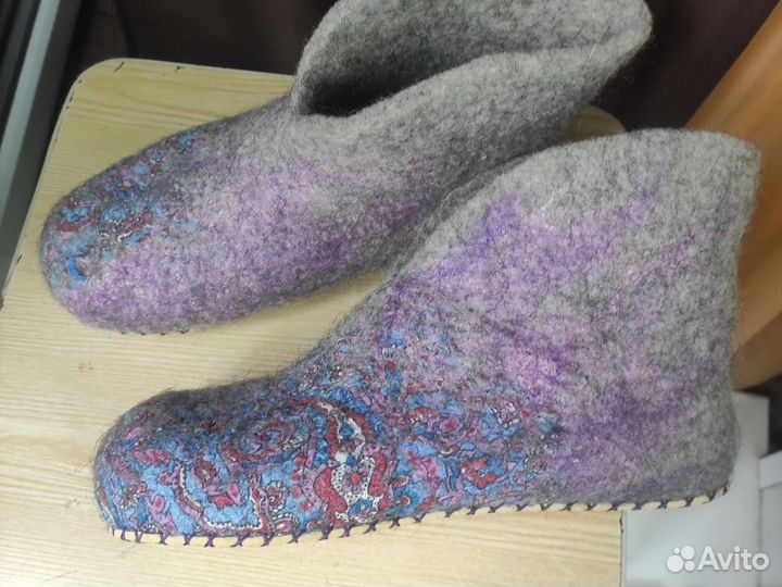 Валяные тапочки