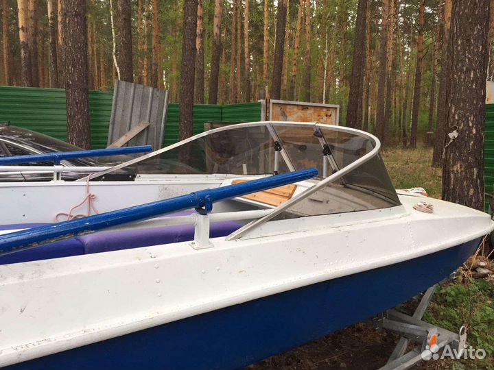Стекло с калиткой на лодку Обь