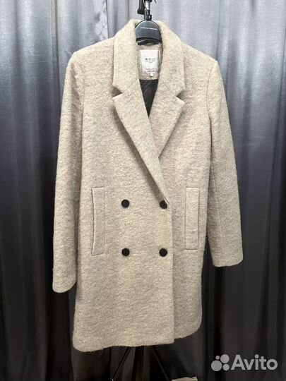Пальто шерстяное zara 42 44