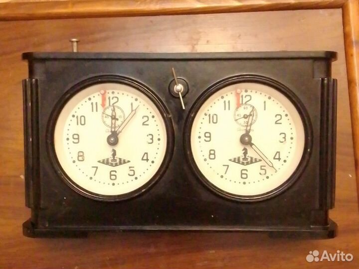 Шахматные часы карболит. СССР