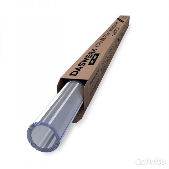 Скатерть пвх прозрачная гибкое стекло 140х100см