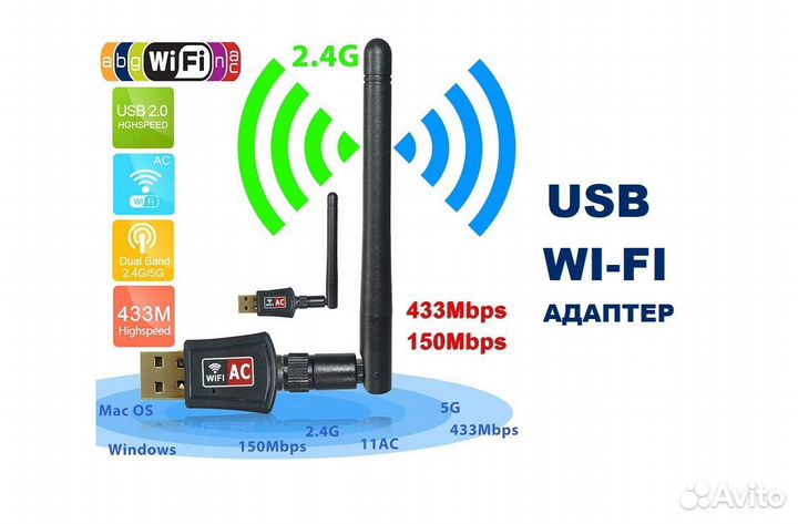Usb WI-FI Адаптер 150Mb