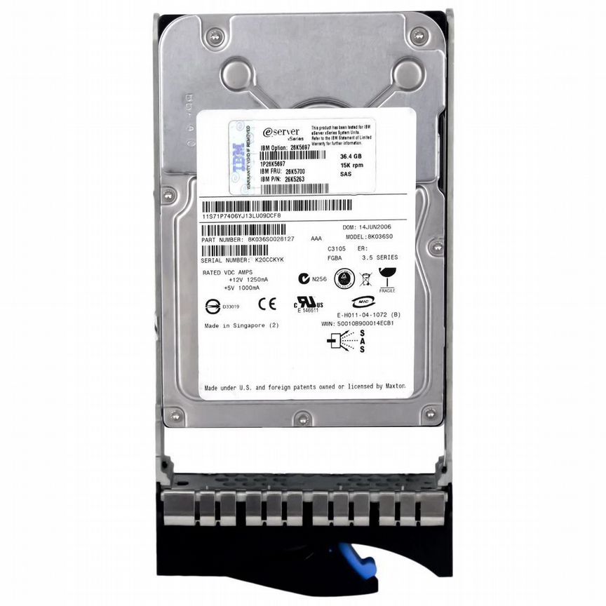 [26K5700] Жесткий Диск Ibm 36,4gb Sas 3,5" Hdd 26k5700